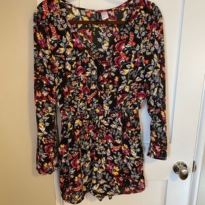 Longsleeve Flower Romper